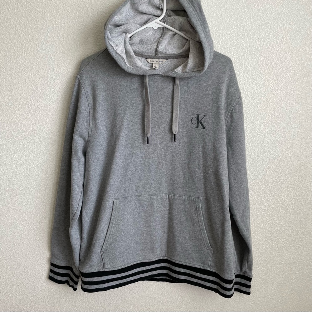 Mens Calvin Klein Hoodie Pullover Sweatshirt L